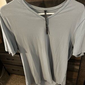 lululemon athletica baby blue V-Neck Tee